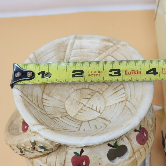Yankee Candle Ceramic Apple Basket-Style Wax Warmer Stand - Picture 9 of 9